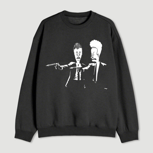 Beavis And Butthead Pulp Fiction Nerd Sweatshirt