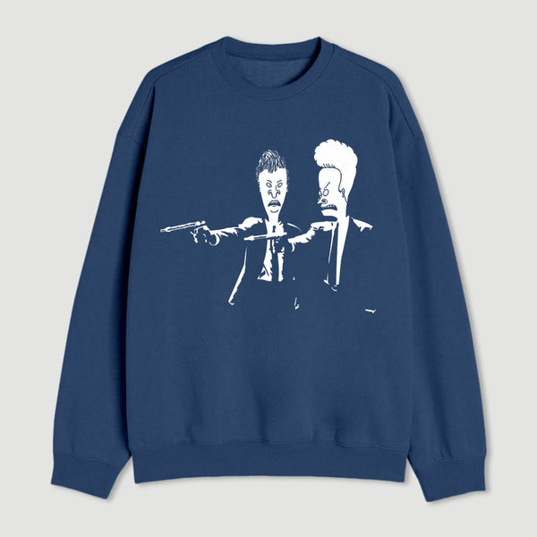Beavis And Butthead Pulp Fiction Nerd Sweatshirt