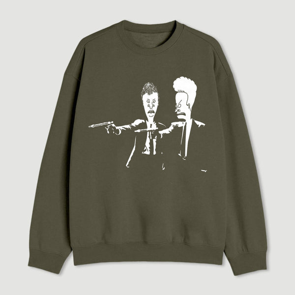Beavis And Butthead Pulp Fiction Nerd Sweatshirt