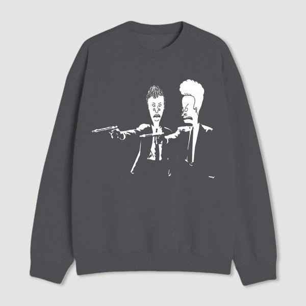 Beavis And Butthead Pulp Fiction Nerd Sweatshirt