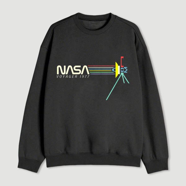 Retro Nasa Voyager Spacecraft Sweatshirt