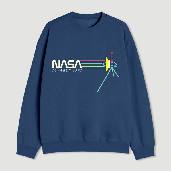 Retro Nasa Voyager Spacecraft Sweatshirt
