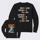 NewYork 2 Side Basketball Fans Long Sleeve T-Shirt