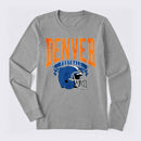 Vintage Football Hometown Team Print Long Sleeve T-Shirt