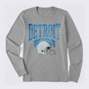 Vintage Football Hometown Team Print Long Sleeve T-Shirt