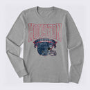 Vintage Football Hometown Team Print Long Sleeve T-Shirt