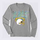 Vintage Football Hometown Team Print Long Sleeve T-Shirt
