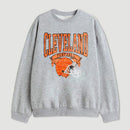 Vintage Football Hometown Team Print Sweatshirt