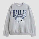 Vintage Football Hometown Team Print Sweatshirt