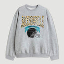 Vintage Football Hometown Team Print Sweatshirt