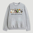 Spooky Goose on the Loose Funny Halloween Sweatshirt