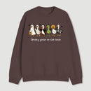 Spooky Goose on the Loose Funny Halloween Sweatshirt
