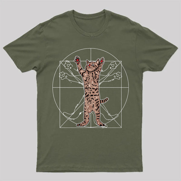 Vitruvian Cat T-Shirt