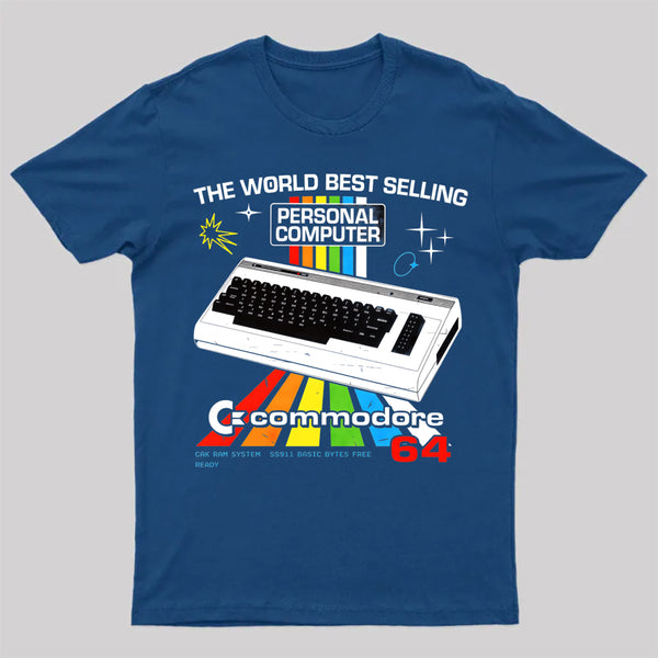 Retro Games Commodore 64 Personal Computer T-Shirt
