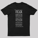 Litany Against Fear T-Shirt