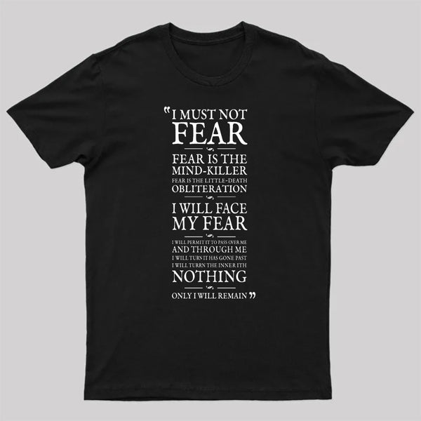 Litany Against Fear T-Shirt
