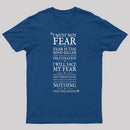 Litany Against Fear T-Shirt