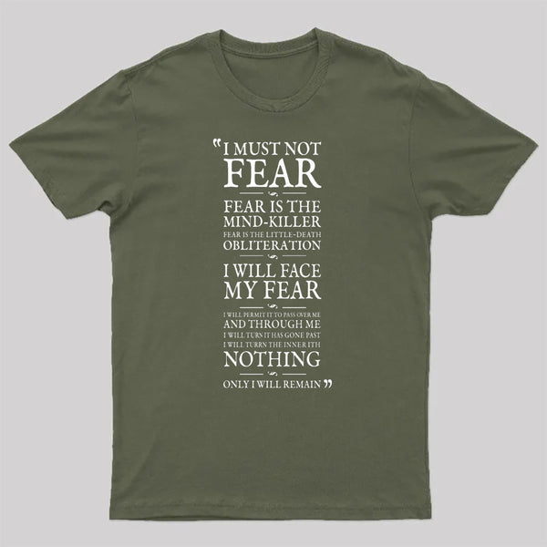 Litany Against Fear T-Shirt