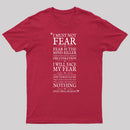 Litany Against Fear T-Shirt