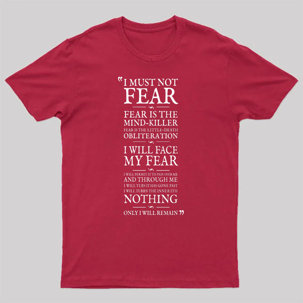 Litany Against Fear T-Shirt