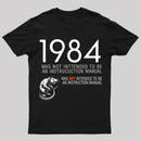 1984 Not An Instruction Manual Orwellian T-Shirt