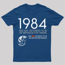 1984 Not An Instruction Manual Orwellian T-Shirt