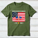 United States Of America 250 Years 1776 2026 Independence Day American Flag T-Shirt