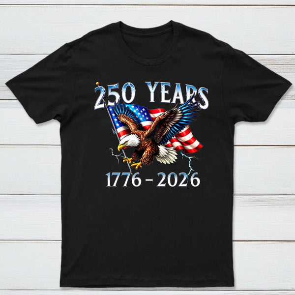 American Eagle And Flag 250 Years 1776 2026 Unisex Classic T-Shirt
