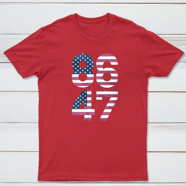 8647 Resist 86 47 4Th Of July Usa Us American Flag T-Shirt