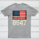 8647 Usa Flag 4Th Of July T-Shirt