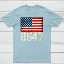 8647 Usa Flag 4Th Of July T-Shirt