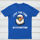 Put The Tism In Patriotism Athletic Eagle T-Shirt