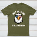 Put The Tism In Patriotism Athletic Eagle T-Shirt