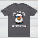 Put The Tism In Patriotism Athletic Eagle T-Shirt