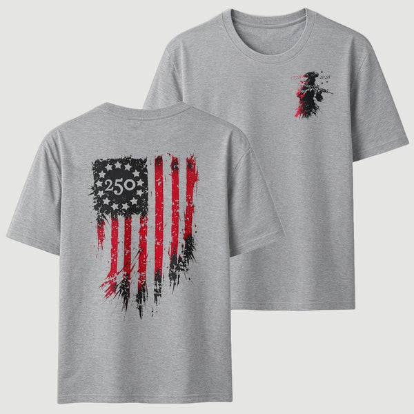 250th Anniversary Distressed American Flag T-Shirt