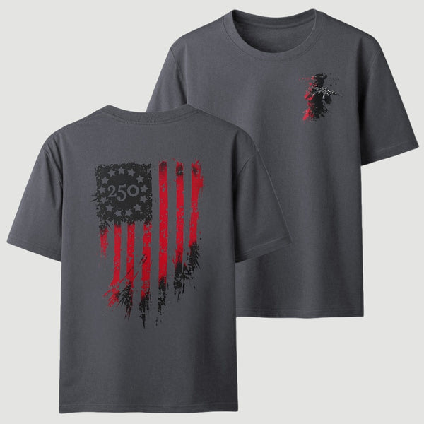 250th Anniversary Distressed American Flag T-Shirt