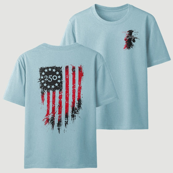 250th Anniversary Distressed American Flag T-Shirt