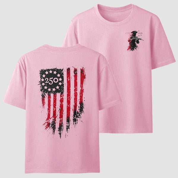 250th Anniversary Distressed American Flag T-Shirt