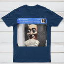 There is movement at your front door Tung Tung Tung Sahur meme cotton T-shirt