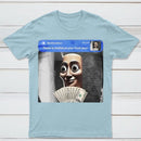 There is movement at your front door Tung Tung Tung Sahur meme cotton T-shirt