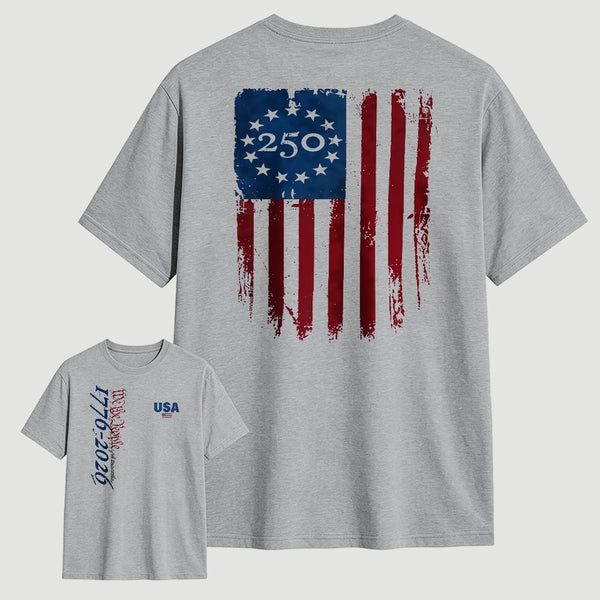 Celebrate 250 Years of American Heritage Unisex Black T-shirt