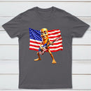 4th of July Shirts American Flag Guitar Tung Tung Tung Sahur T-shirt