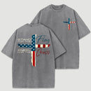 Stand for Flag Kneel for Cross Religious T-Shirt
