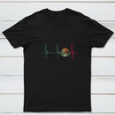 Mexico Heartbeat EKG Pulse Mexican Pride Emblem T-Shirt