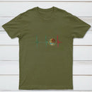 Mexico Heartbeat EKG Pulse Mexican Pride Emblem T-Shirt
