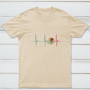 Mexico Heartbeat EKG Pulse Mexican Pride Emblem T-Shirt