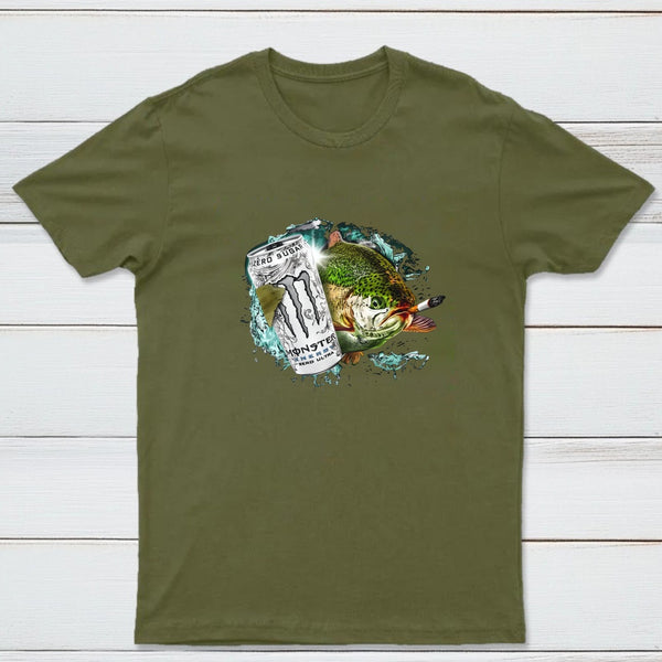 Dope Fish Shirt Funny White Monster Fish T-Shirt