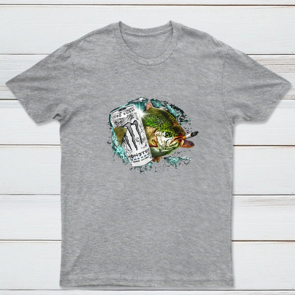 Dope Fish Shirt Funny White Monster Fish T-Shirt