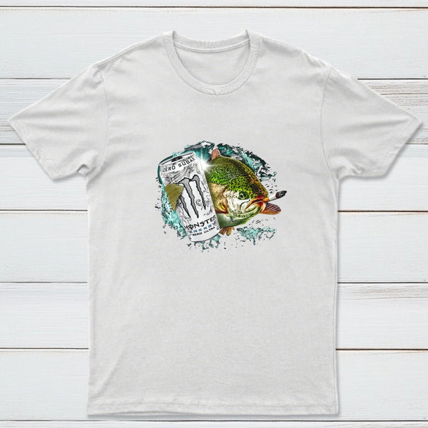Dope Fish Shirt Funny White Monster Fish T-Shirt