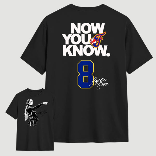 Sophie Cunningham Now You Know Double-Sided Basketball Graphic T-Shirt